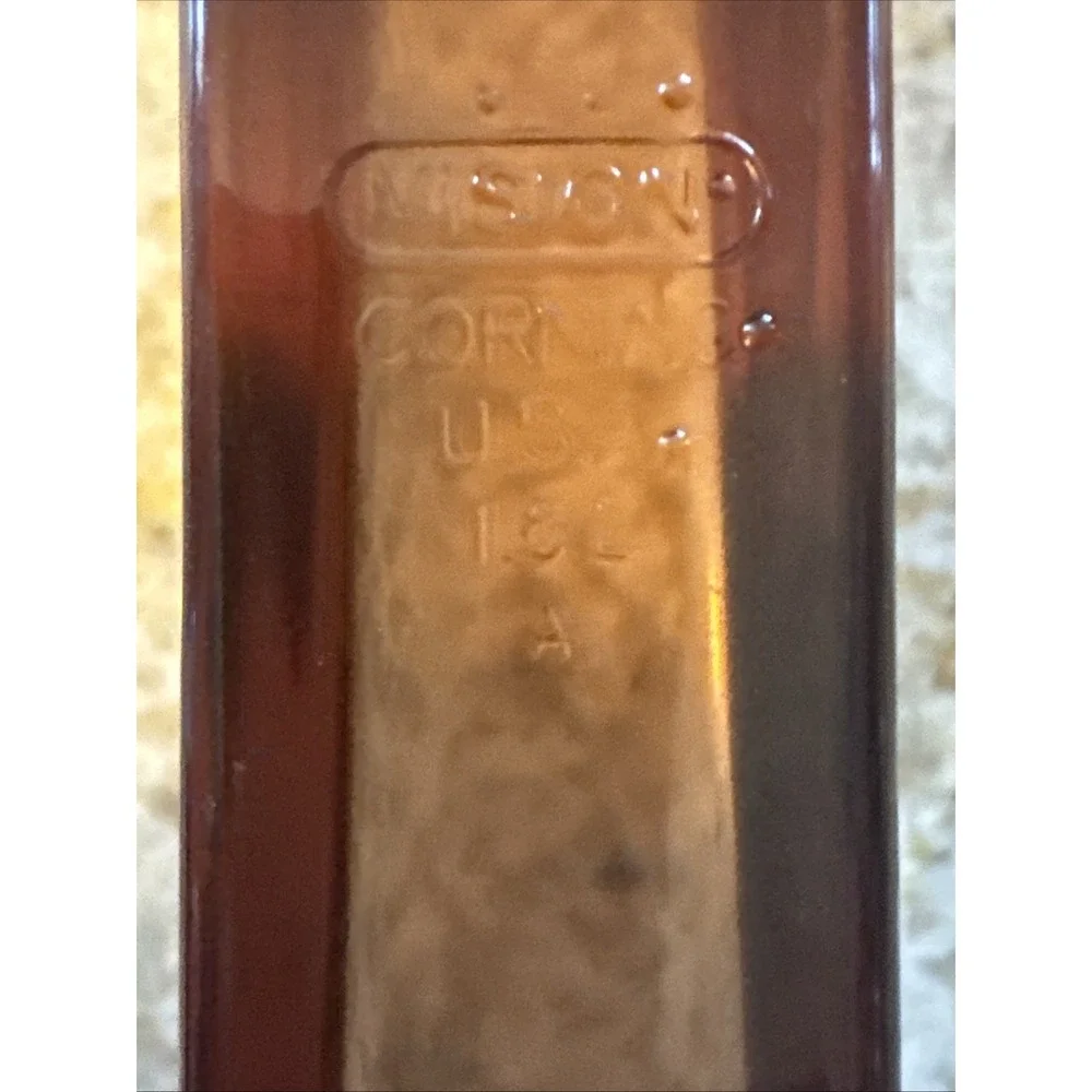 Vision Ware Corning Glass Sauce Pan Pot 1.5 L Amber Cookware USA Pyrex Lid